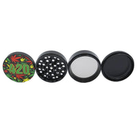 V Syndicate 55MM 420 Rasta 4-Piece SharpShred Grinder