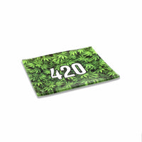 V Syndicate Glass Rollin' Tray 420 Green Glass Rollin' Tray