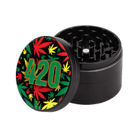 V Syndicate 420 Rasta 4-Piece CleanCut Grinder (Nonstick)