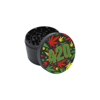 V Syndicate 420 Rasta 4-Piece CleanCut Grinder (Nonstick)