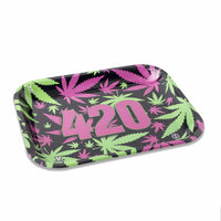 V Syndicate Rollin Trays 420 Retro Metal Rollin' Tray