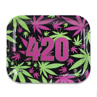 V Syndicate Rollin Trays 420 Retro Metal Rollin' Tray