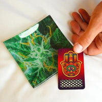 V Syndicate Grinder Card Hamsa Red Nonstick Grinder Card