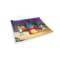 V Syndicate Glass Rollin' Tray Alice Mushroom Glass Rollin' Tray