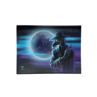 V Syndicate Glass Rollin' Tray Small Dark Traveler Glass Rollin' Tray