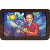 V Syndicate Rollin Trays Medium Smoky Night 3D High Def Wood Rollin' Tray