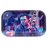 V Syndicate Rollin Trays Medium Space Xhale Metal Rollin' Tray