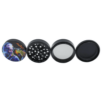 V Syndicate T=HC2 Einstein Black Hole 4-Piece CleanCut Grinder (Nonstick)