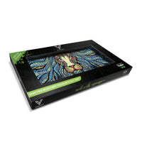 V Syndicate Glass Rollin' Tray Tribal Lion Glass Rollin' Tray