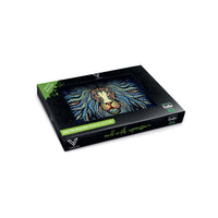V Syndicate Glass Rollin' Tray Tribal Lion Glass Rollin' Tray