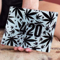 V Syndicate Glass Rollin' Tray 420 B&W Glass Rollin' Tray