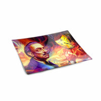 V Syndicate Glass Rollin' Tray Dalirious Glass Rollin' Tray