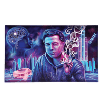 V Syndicate Glass Rollin' Tray Medium Space Xhale Glass Rollin' Tray