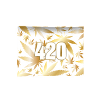 V Syndicate Glass Rollin' Tray Small 420 Gold Glass Rollin' Tray