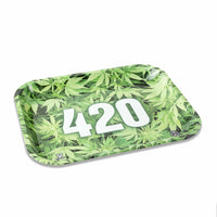 V Syndicate Rollin Trays 420 Green Metal Tray