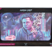 V Syndicate Rollin Trays Space Xhale 3D High Def Wood Rollin' Tray