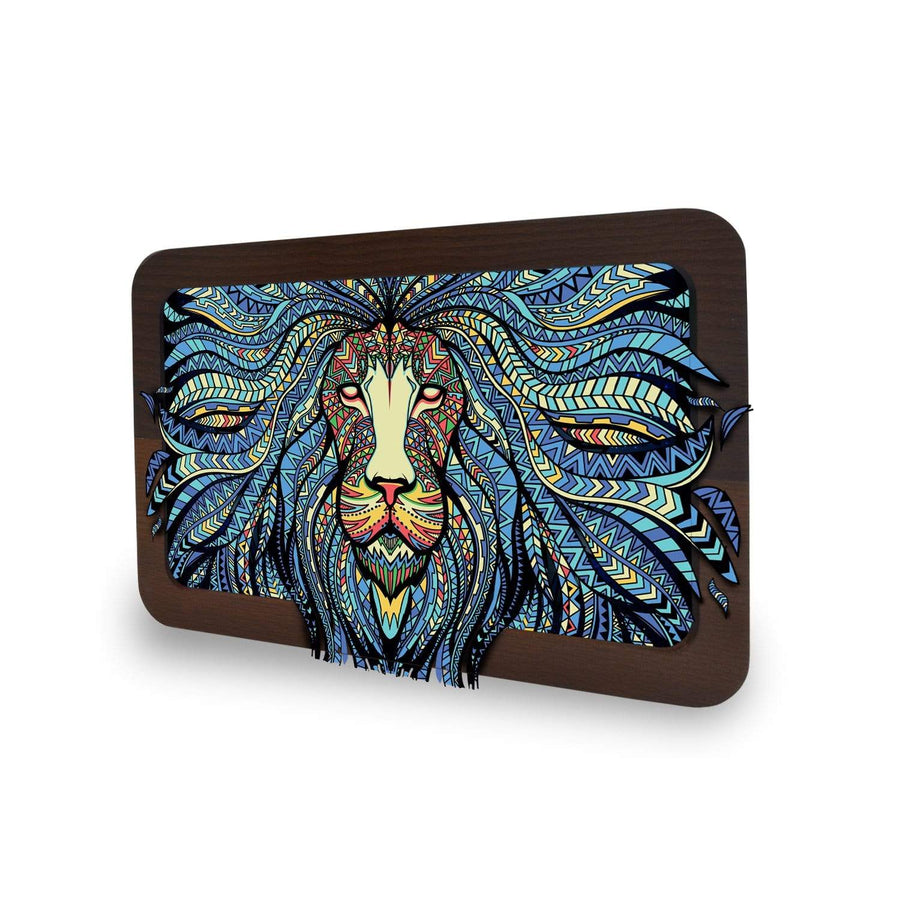 V Syndicate Rollin Trays Tribal Lion 3D High Def Wood Rollin' Tray