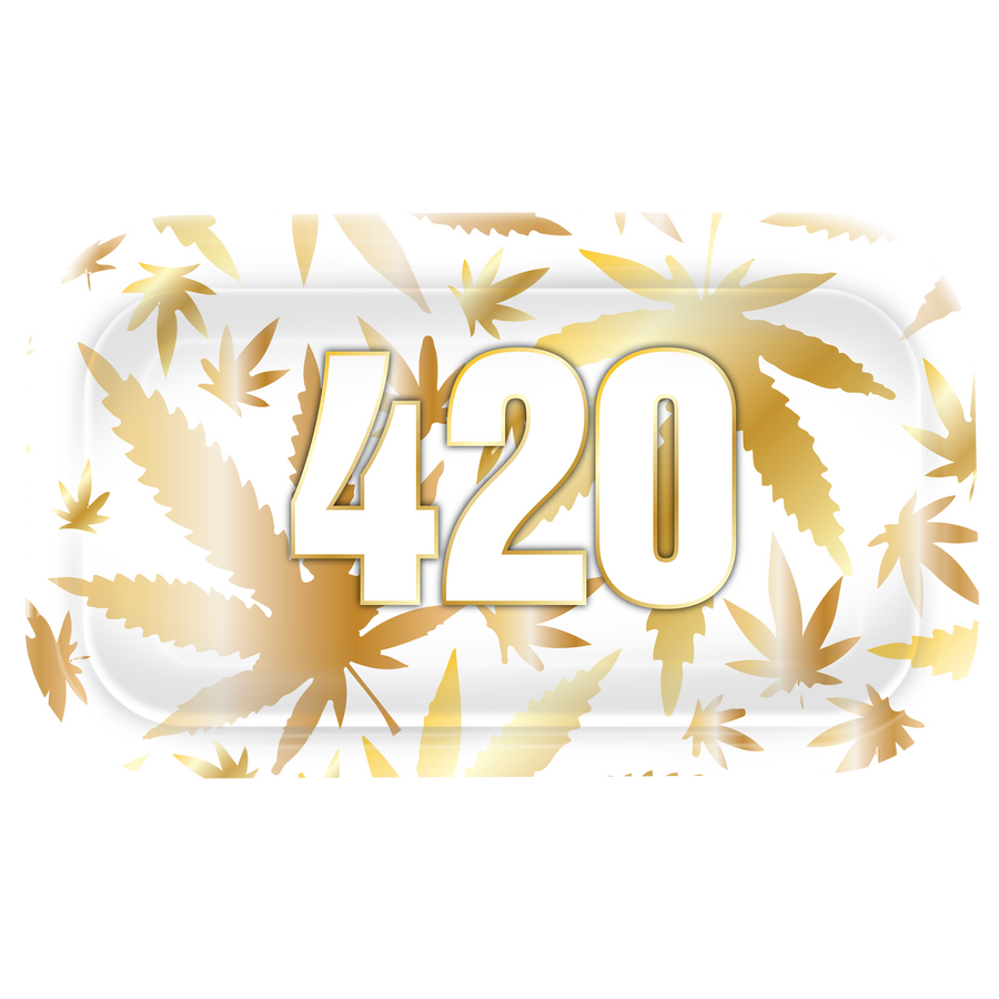 420 Gold Metal Rollin' Tray
