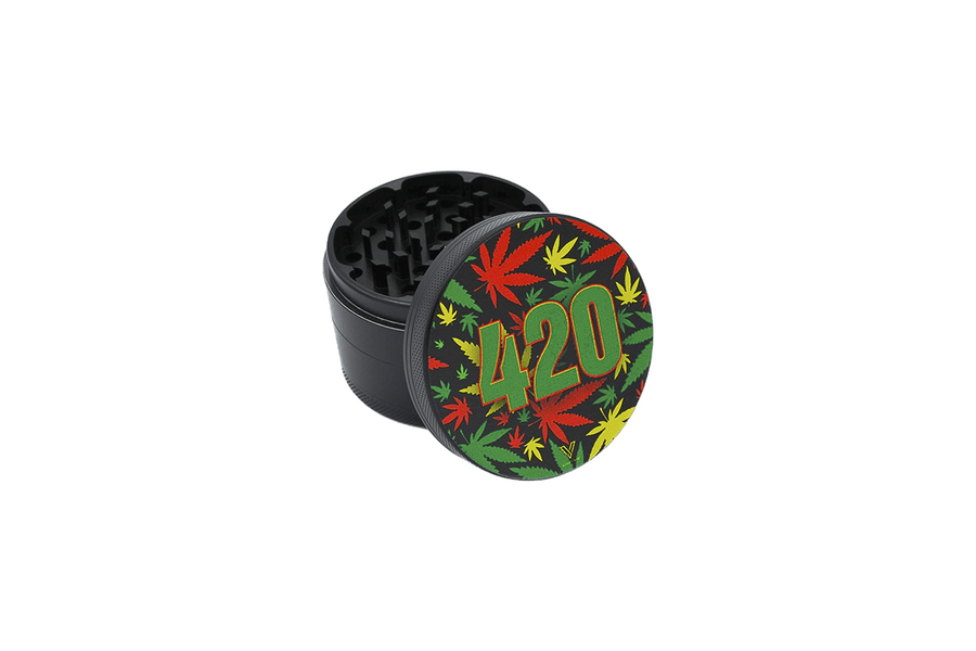 V Syndicate 420 Rasta 4-Piece CleanCut Grinder (Nonstick)