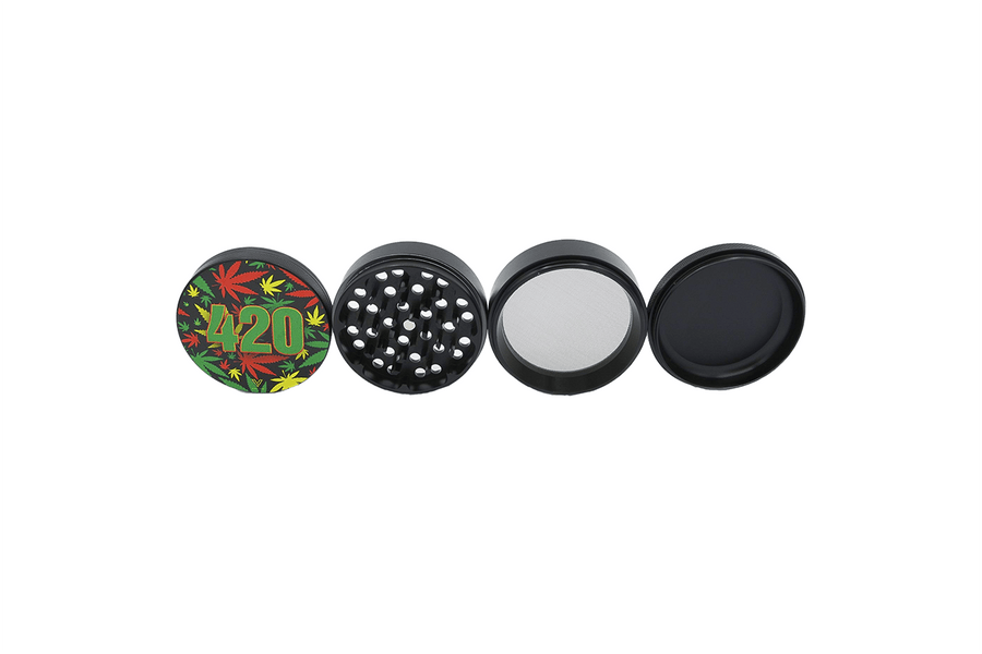 V Syndicate 420 Rasta 4-Piece CleanCut Grinder (Nonstick)