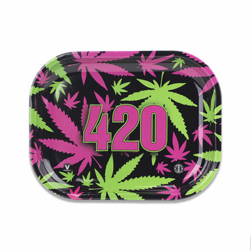 V Syndicate Rollin Trays Small 420 Retro Metal Rollin' Tray