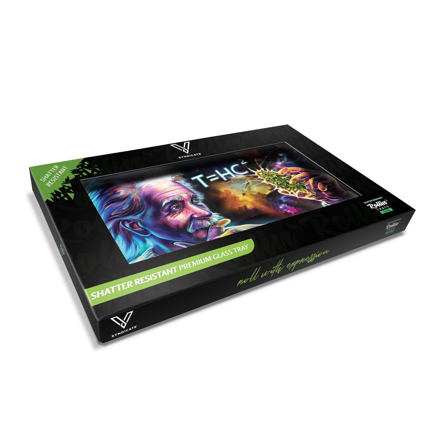 V Syndicate Glass Rollin' Tray T=HC2 Einstein Black Hole Glass Rollin' Tray