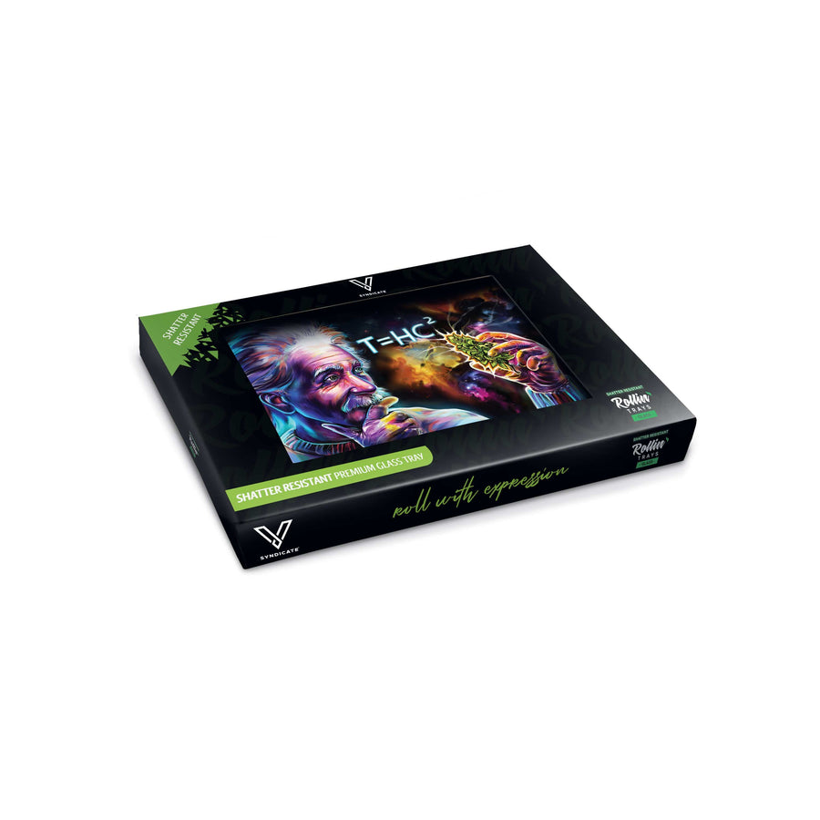 V Syndicate Glass Rollin' Tray T=HC2 Einstein Black Hole Glass Rollin' Tray