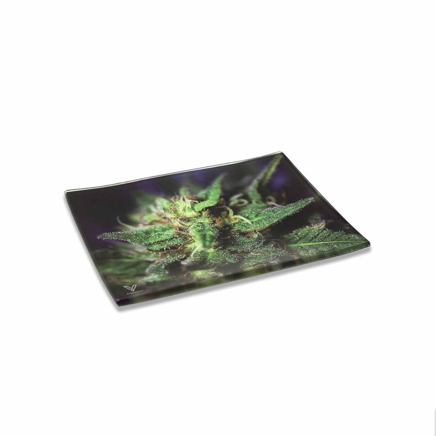 V Syndicate Glass Rollin' Tray Blue Dream Glass Rollin' Tray