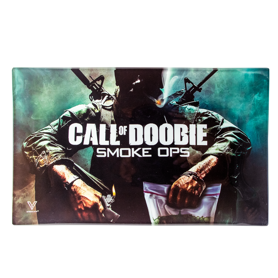 Call of Doobie Glass Rollin' Tray