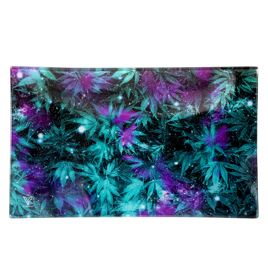 Cosmic Chronic Glass Rollin' Tray