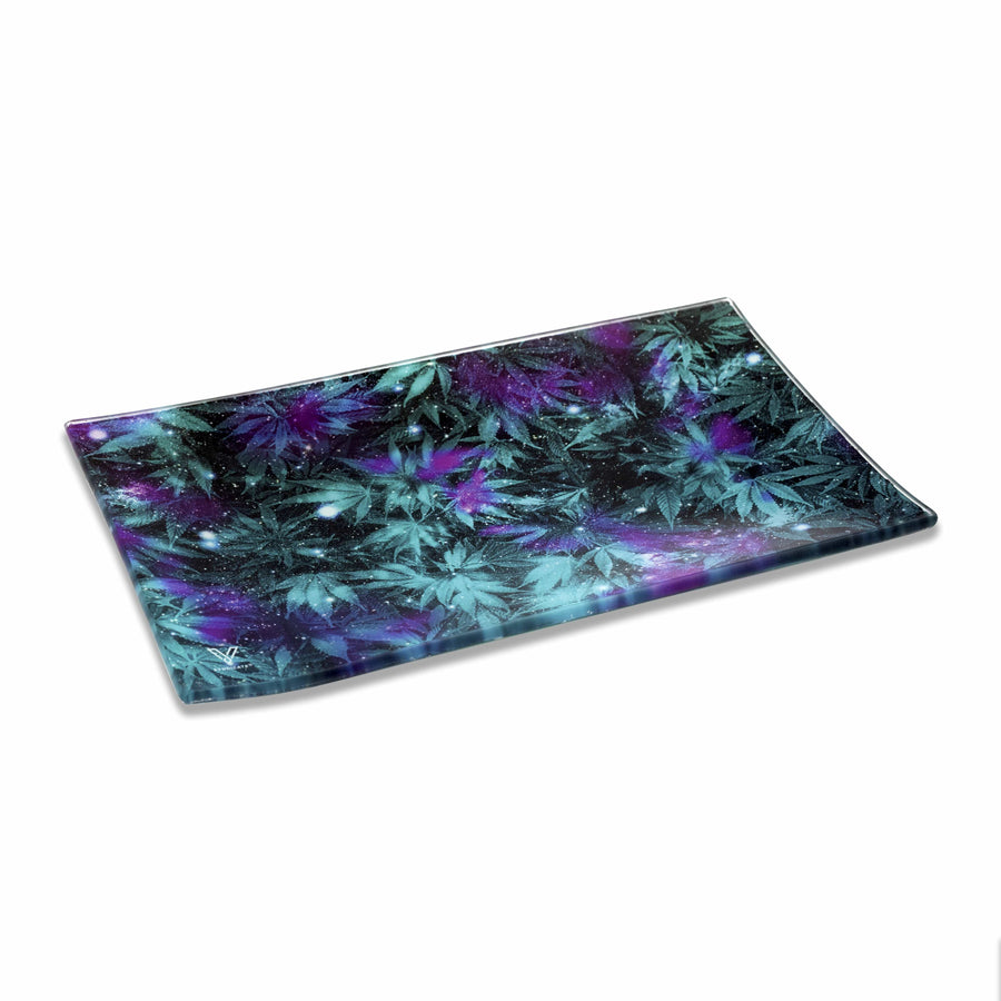 V Syndicate Glass Rollin' Tray Cosmic Chronic Glass Rollin' Tray