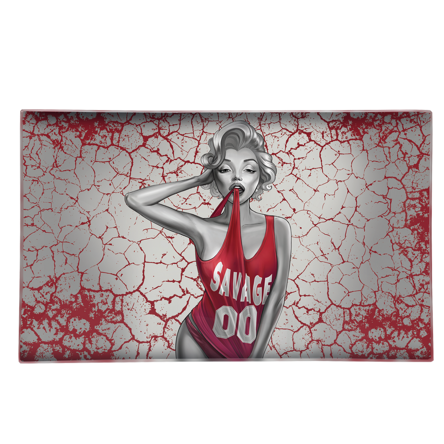 Dank Diva Glass Rollin' Tray - wholesale-vsyndicate
