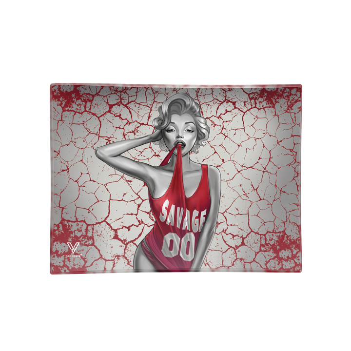 Dank Diva Glass Rollin' Tray