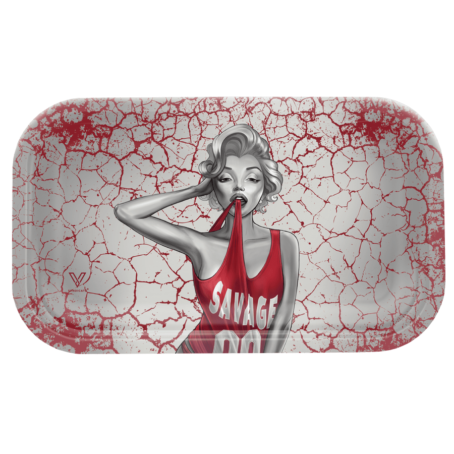V Syndicate Rollin Trays Dank Diva Metal Rollin' Tray