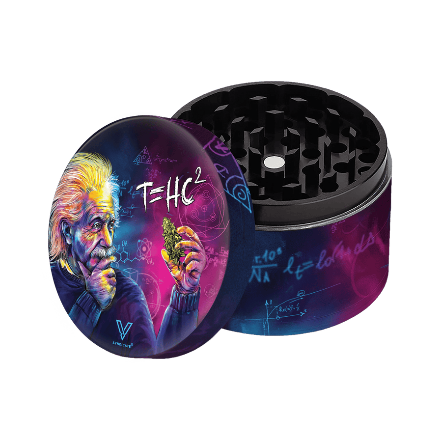 V Syndicate T=HC2 Einstein Classic 4-Piece SharpShred 360 Grinder