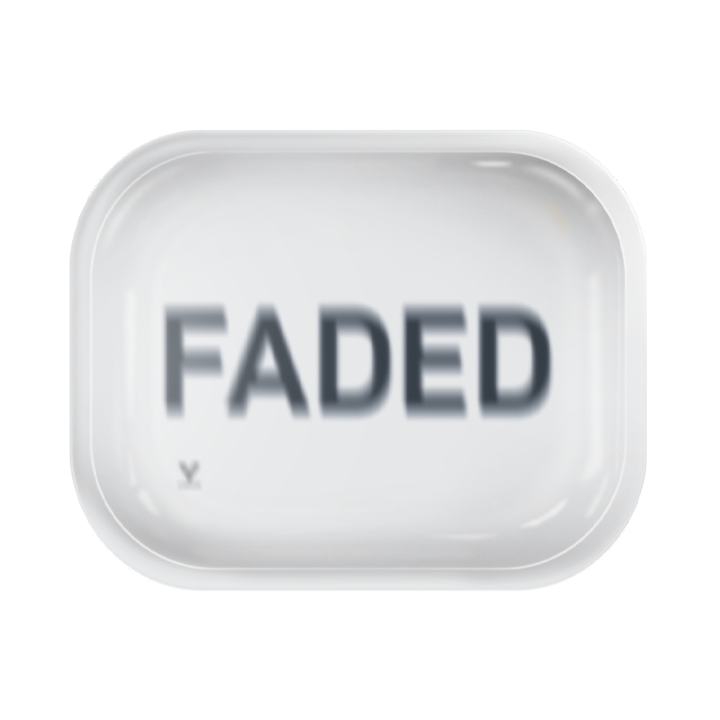 Faded Metal Rollin' Tray