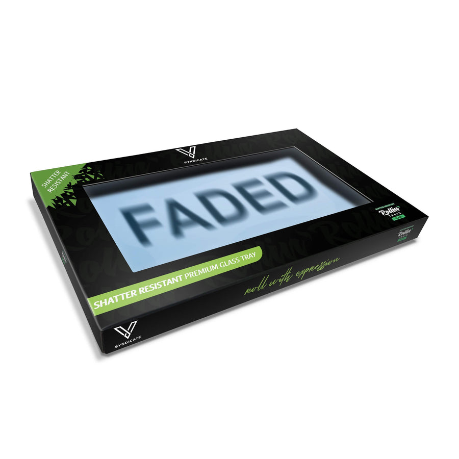 V Syndicate Glass Rollin' Tray Faded Glass Rollin' Tray