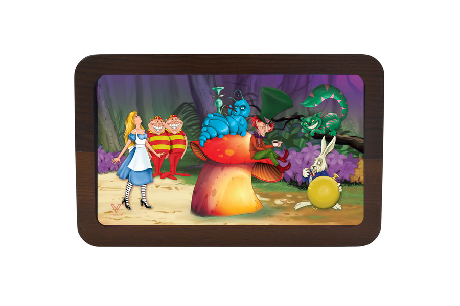 Alice Mushroom 3D High Def Wood Rollin' Tray