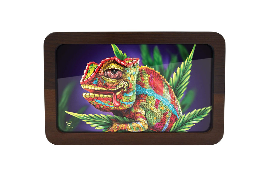 V Syndicate Rollin Trays Medium Cloud 9 Chameleon 3D High Def Wood Rollin' Tray