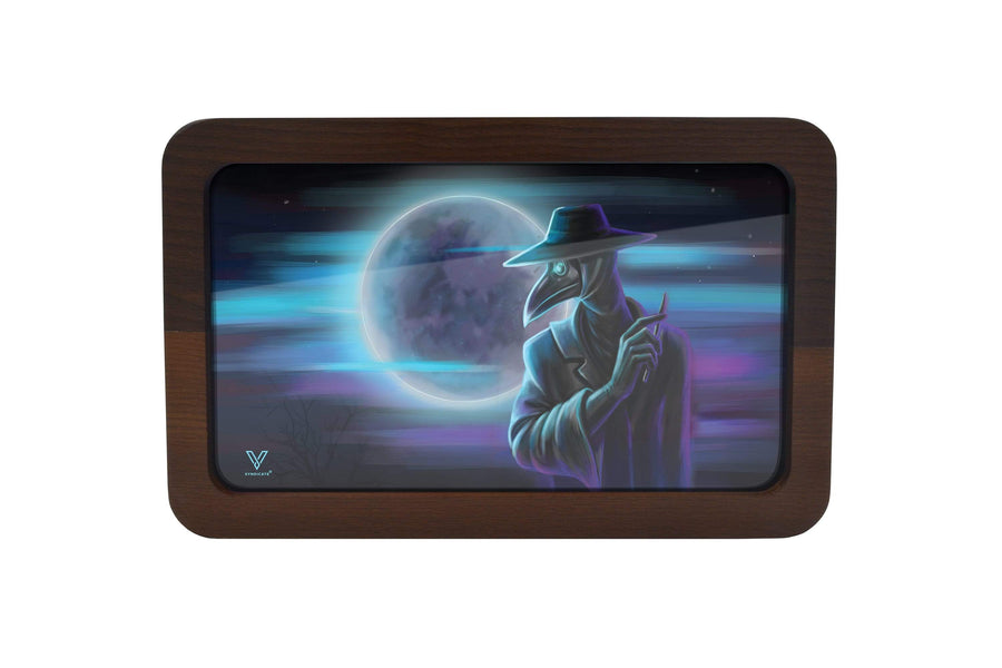 V Syndicate Rollin Trays Medium Dark Traveler 3D High Def Wood Rollin' Tray
