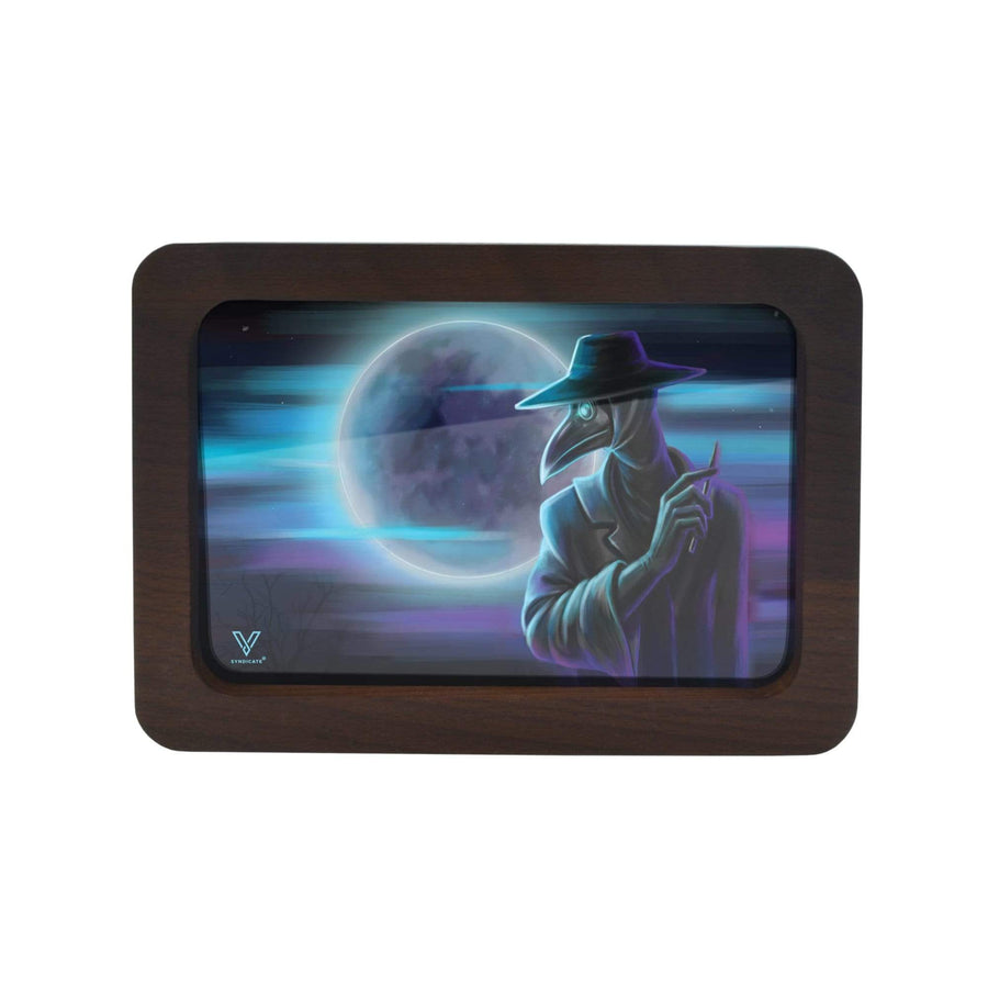 V Syndicate Rollin Trays Small Dark Traveler 3D High Def Wood Rollin' Tray