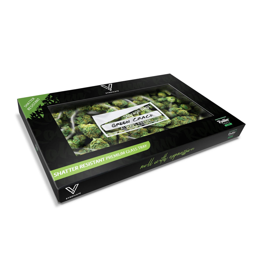 V Syndicate Glass Rollin' Tray Pound Bag Glass Rollin' Tray