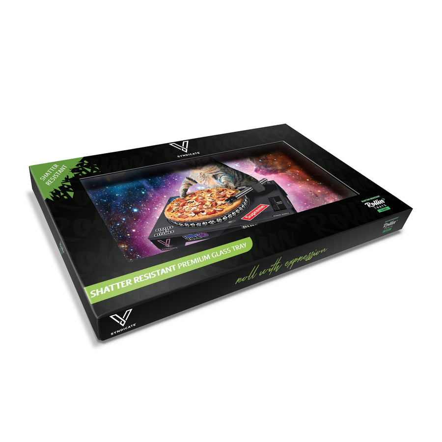 V Syndicate Glass Rollin' Tray Pussy Vinyl Glass Rollin' Tray