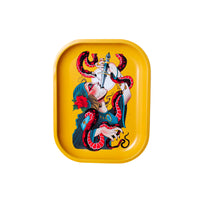Serpentine Metal Rollin' Tray