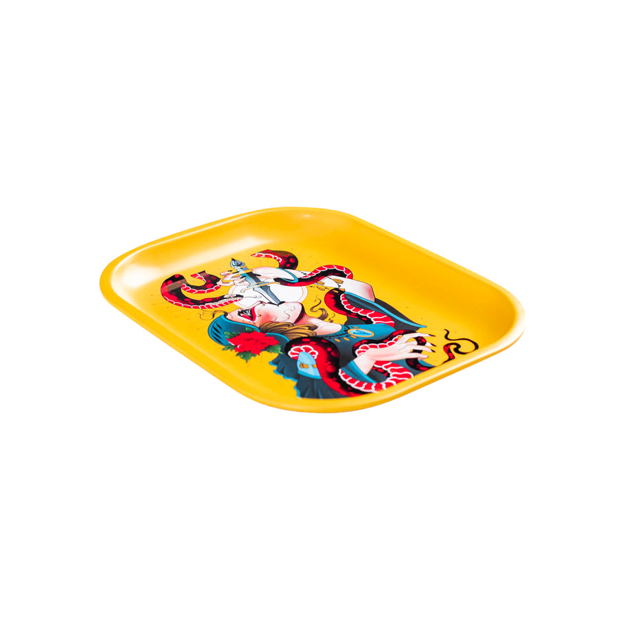Serpentine Metal Rollin' Tray