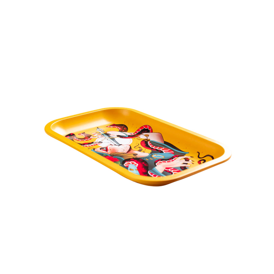 Serpentine Metal Rollin' Tray