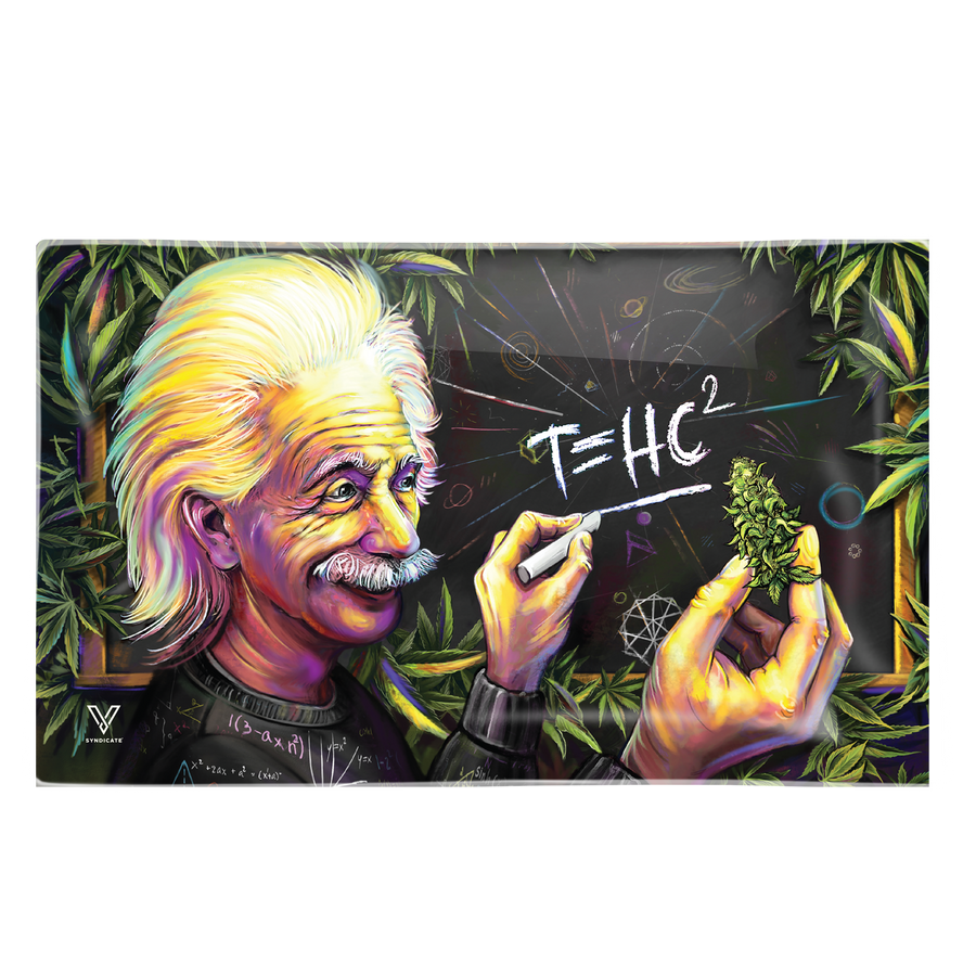 T=HC2 Einstein Higher Education Glass Rollin' Tray