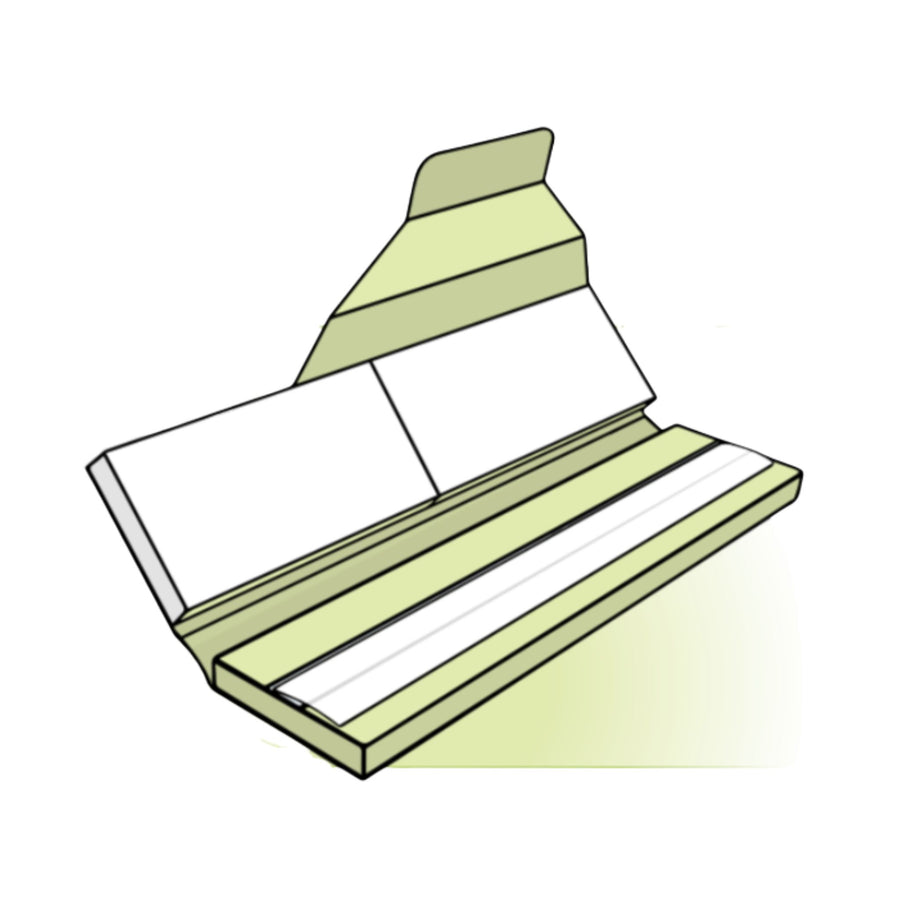 Custom Rolling Papers: King Size Slim + Tips + Side Lock