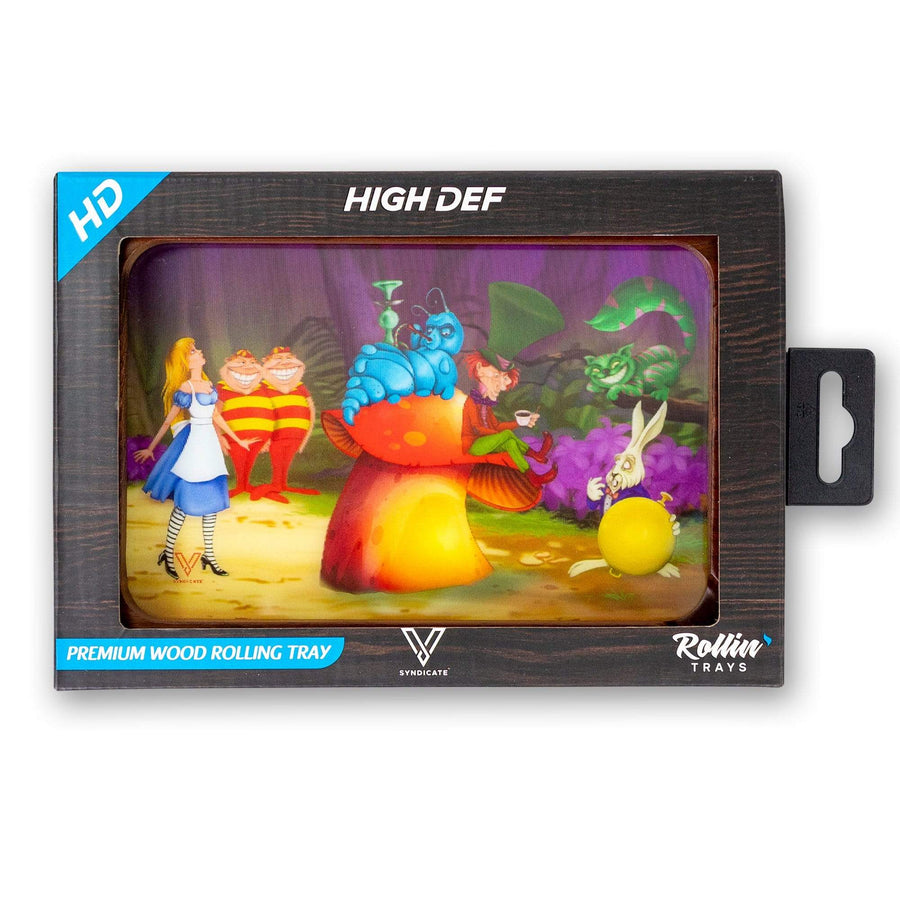 V Syndicate Rollin Trays Alice Mushroom 3D High Def Wood Rollin' Tray
