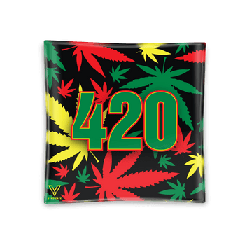 V Syndicate Blazin' Ashtray 420 Rasta Blazin' Ashtray Glass